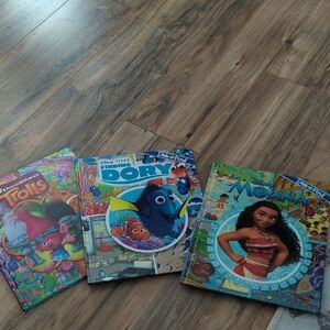 Set Of 3 Look & Find Books. Pixar, DreamWorks And Disney.